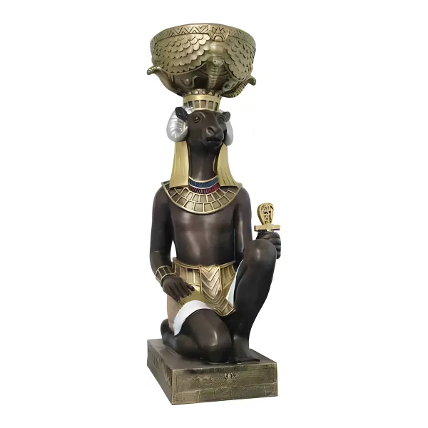 Figura dekoracyjna Khnum H: 74cm z żywicy