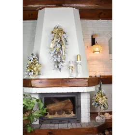 Zwis dekorowany ośnieżony 60 cm ANGEL - zdjęcie 3