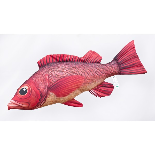 Poduszka dekoracyjna ryba Karmazyn mentela 75 cm maskotka