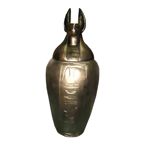 Figura dekoracyjna Kanopa egipska (szakal) H: 46cm z żywicy