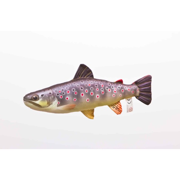 Poduszka dekoracyjna ryba Pstrąg potokowy mini 35 cm maskotka
