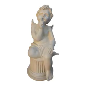Figura dekoracyjna Anioł na kolumnie H: 50cm z żywicy - zdjęcie 2