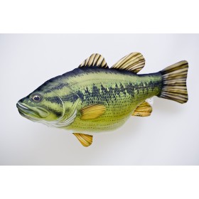 Poduszka dekoracyjna ryba Bass wielkogębowy 67 cm maskotka - zdjęcie 2