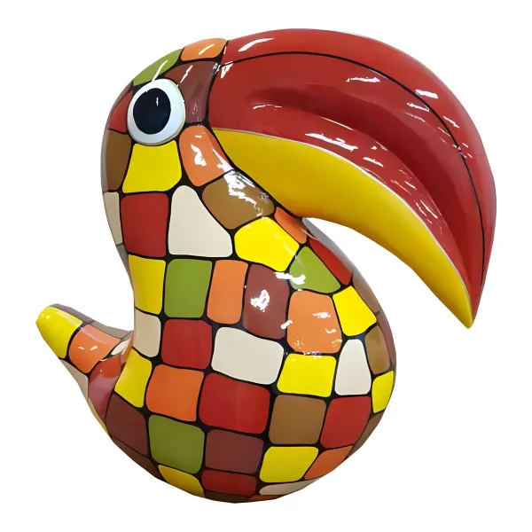 Figura dekoracyjna Tukan H: 65cm z żywicy
