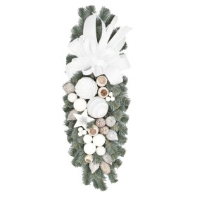 Rogal dekorowany srebrzysty 55 cm BIANCO - zdjęcie 1