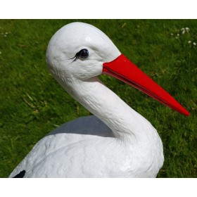 Figura ozdobna ogrodowa BOCIAN DUŻY H: 88cm do ogrodu - zdjęcie 8