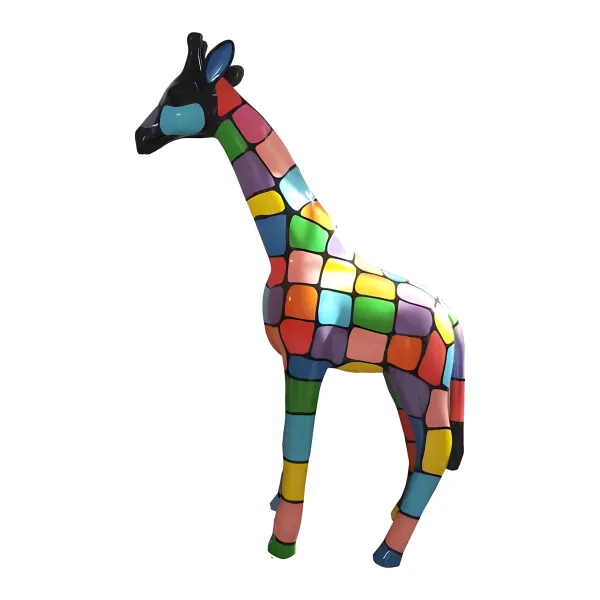 Figura dekoracyjna Żyrafa H: 115cm z żywicy