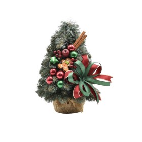 Choinka stożkowa dekorowana srebrzysta 30 cm CASA VERDE - zdjęcie 1