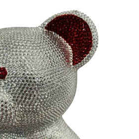 Figura dekoracyjna Miś Glamoure 25.000 lśniących cyrkonii oklejany ok. 90h! - zdjęcie 8