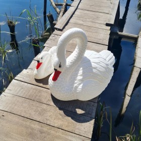 Łabędź pływający duży H: 47cm ogrodowy figura do ogrodu - zdjęcie 7