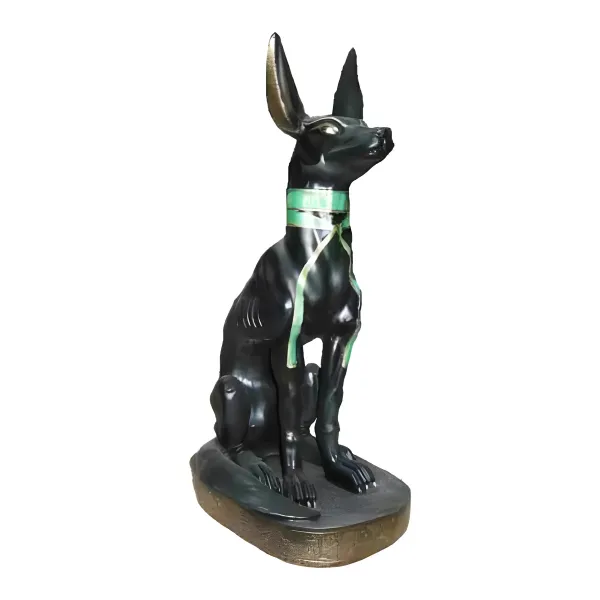Figura dekoracyjna Anubis H: 40cm z żywicy