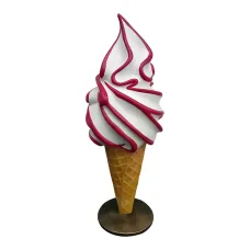 Figura dekoracyjna Lody soft w rożku H: 140cm z żywicy