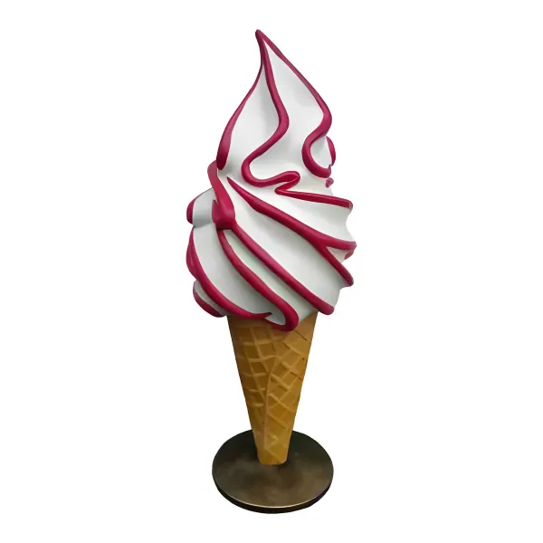 Figura dekoracyjna Lody soft w rożku H: 140cm z żywicy