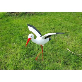 Figura ozdobna ogrodowa BOCIAN LECĄCY H: 75cm do ogrodu - zdjęcie 8