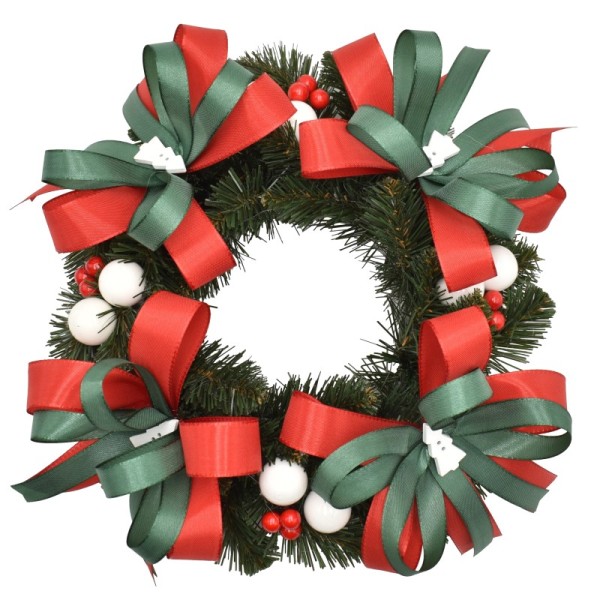 Wianek dekorowany adwentowy 25 cm NATALE