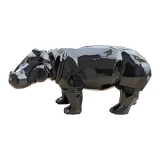 Figura dekoracyjna Hipopotam wym. 38×80cm z żywicy