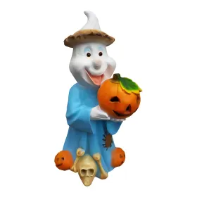 Figura dekoracyjna Duch z dynią Halloween H: 75cm z żywicy - zdjęcie 2