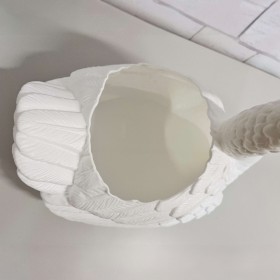 Figura ozdobna Łabędź donica duży H: 47 cm ogrodowa - zdjęcie 2