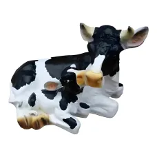 Figura dekoracyjna Krowa H: 36cm z żywicy