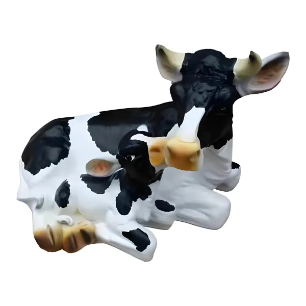 Figura dekoracyjna Krowa H: 36cm z żywicy