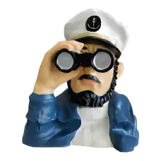 Figura dekoracyjna Marynarz z lornetką H: 37cm z żywicy