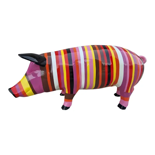 Figura dekoracyjna Świnia wym. 40×80cm z żywicy