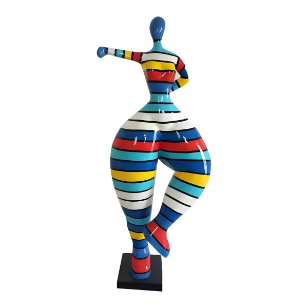 Figura dekoracyjna Figura tańcząca H: 85cm z żywicy