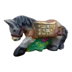 Figura dekoracyjna Osioł z koszem wym. 30×55cm z żywicy - zdjęcie 2