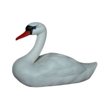 Figura ozdobna ŁABĘDŹ PŁYWAJĄCY H: 27cm ogrodowa