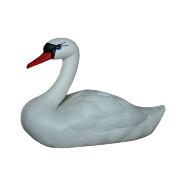 Figura ozdobna ŁABĘDŹ PŁYWAJĄCY H: 27cm ogrodowa
