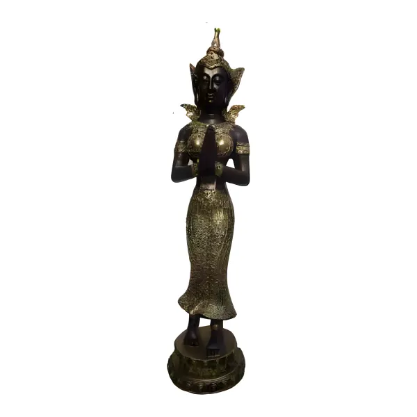 Figura dekoracyjna Tajski anioł stojący H: 45cm z żywicy