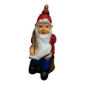 Figura dekoracyjna Krasnal z książką H: 82cm z żywicy - zdjęcie 2