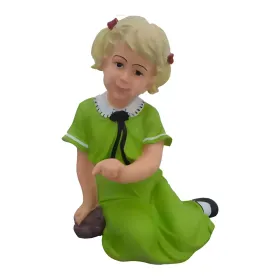 Figura dekoracyjna Dziewczynka siedząca H: 48cm z żywicy - zdjęcie 2