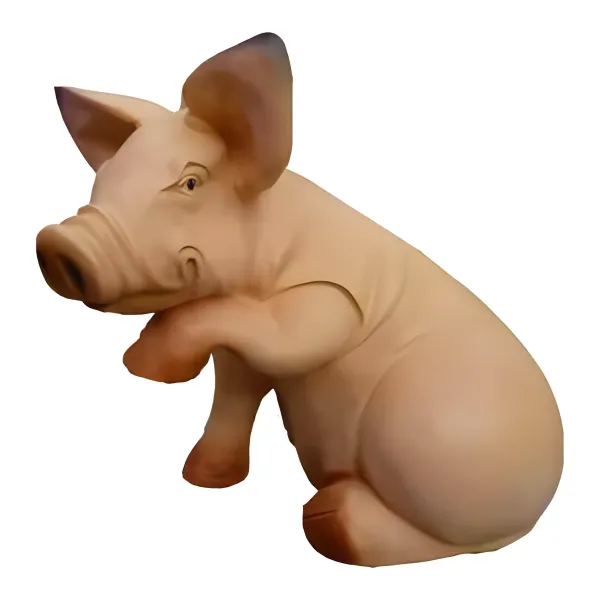 Figura dekoracyjna Świnia H: 46cm z żywicy