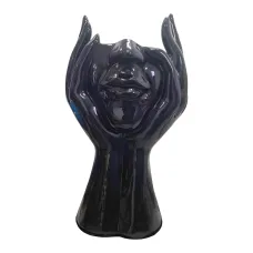 Figura dekoracyjna Twarz z dłońmi wym. 118×80cm z żywicy