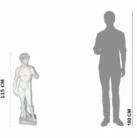 Figura ogrodowa Dawida Michała Anioła H: 115 cm betonowa - zdjęcie 2