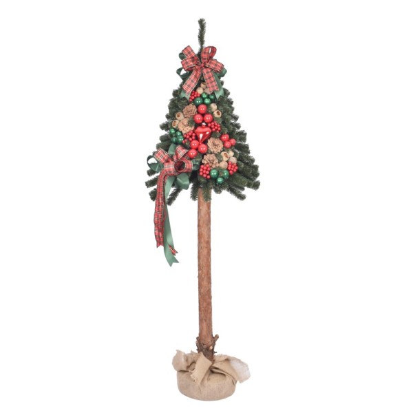 Choinka tatra dekorowana 160 cm GREEN RED