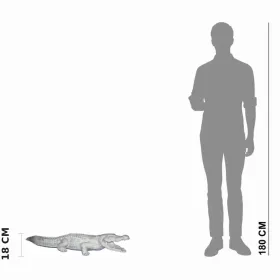 Figura ogrodowa Krokodyl duży H: 18cm betonowa - zdjęcie 2