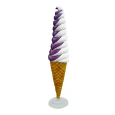 Figura dekoracyjna Lody soft w rożku H: 250cm z żywicy