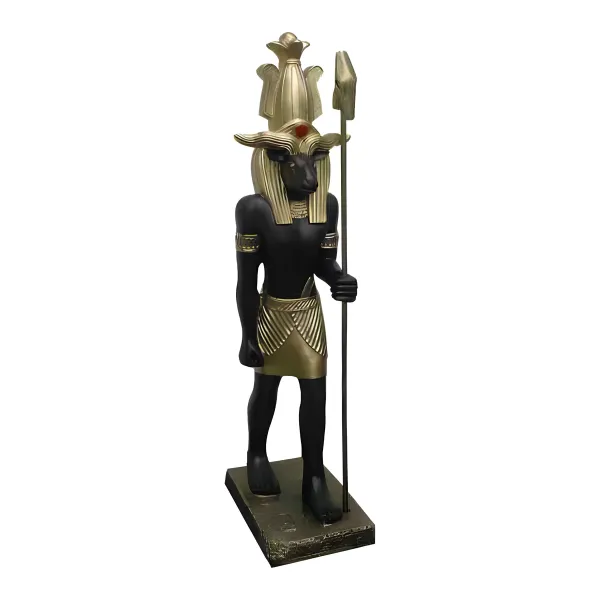 Figura dekoracyjna Khnum H: 95cm z żywicy
