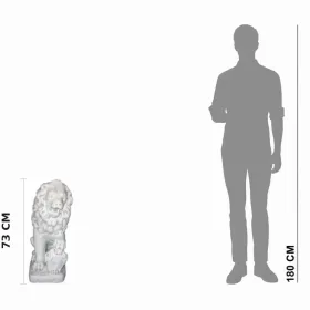 Figura ogrodowa Lew Duży H: 73cm betonowa - zdjęcie 2