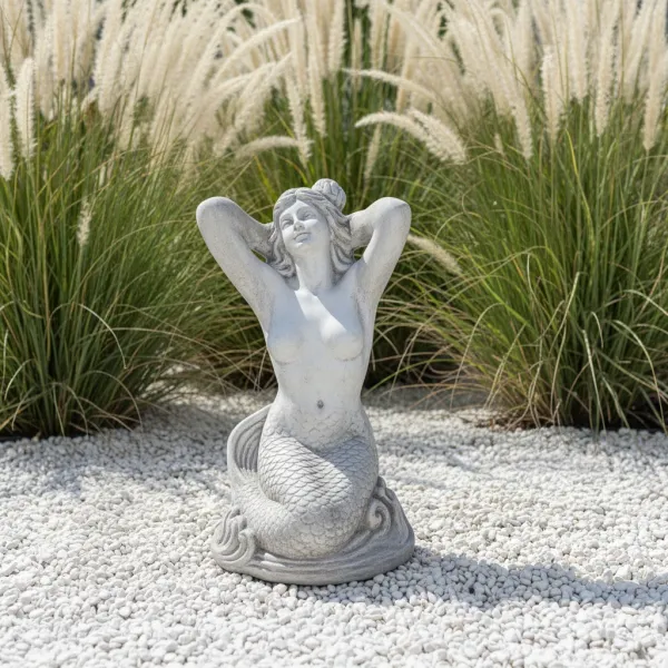 Figura ogrodowa Syrena H: 55cm betonowa
