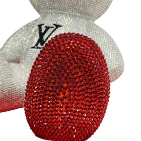 Figura dekoracyjna Miś Glamoure 25.000 lśniących cyrkonii oklejany ok. 90h! - zdjęcie 10