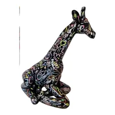 Figura dekoracyjna Żyrafa H: 80cm z żywicy