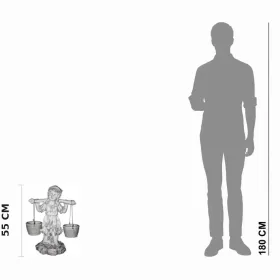 Figura ogrodowa Nosiwoda dziewczyna H: 55cm betonowa - zdjęcie 2