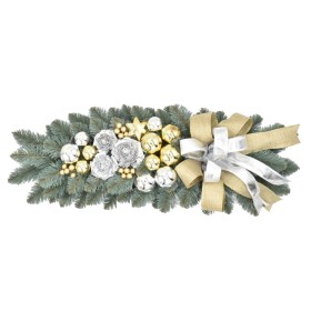 Rogal dekorowany srebrzysty 55 cm GOLDEN FROST - zdjęcie 1