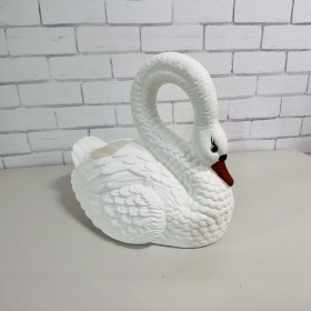 Figura ozdobna Łabędź donica duży H: 47 cm ogrodowa - zdjęcie 7