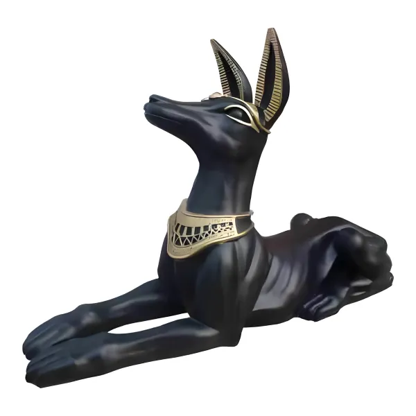 Figura dekoracyjna Anubis H: 23cm z żywicy