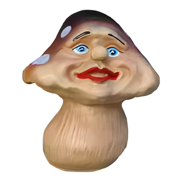Figura dekoracyjna Grzyb z twarzą H: 18cm z żywicy