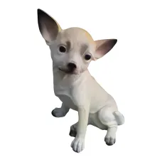 Figura dekoracyjna Pies chihuahua H: 30cm z żywicy